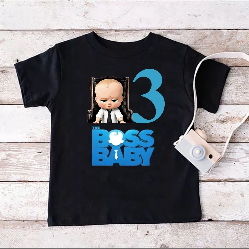 Herlin Collection-Kaos Couple Keluarga Birthday Baby Boss Kantoran Keren-Kaos anak dan dewasa