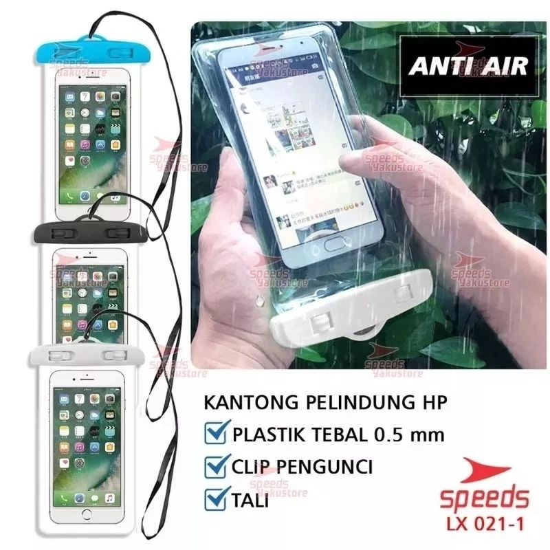 SPEEDS ORIGINAL SARUNG HP COVER HP BERENANG CASE ANTI AIR WATERPROF