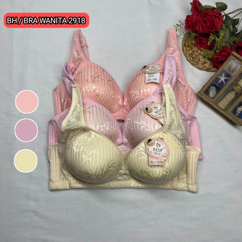 BRA / BH WANITA 2198 MENYUSUI TIDAK ADA KAWAT BISA SEDANG, BUKAAN DEPAN SIZE 36-42