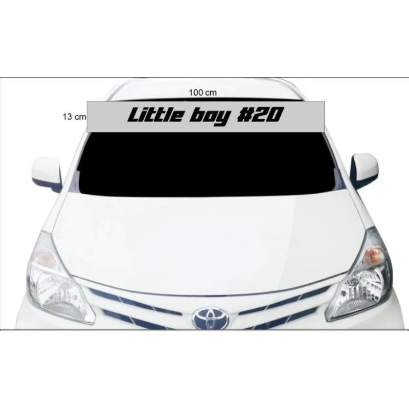 Stiker mobil kaca depan mobil agya inova avanza free request desain