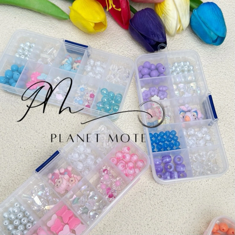 Paket Diy Manik Gelang Karakter | Set Meronce Bahan Kerajinan Tangan