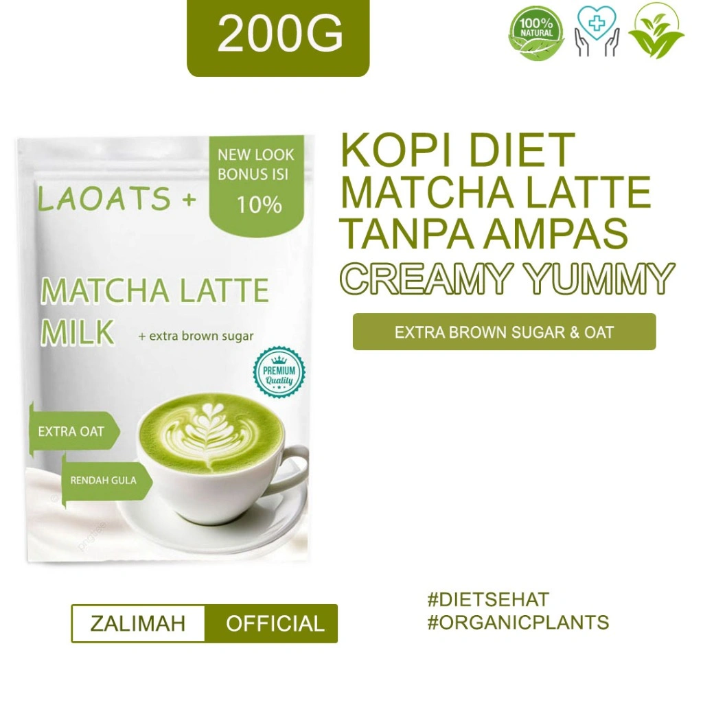 Kopi Gula Aren Penurun Berat Badan Kopi Bubuk Pelangsing Badan Minuman Diet Susu Rendah Lemak Low Fat Milk Laoats