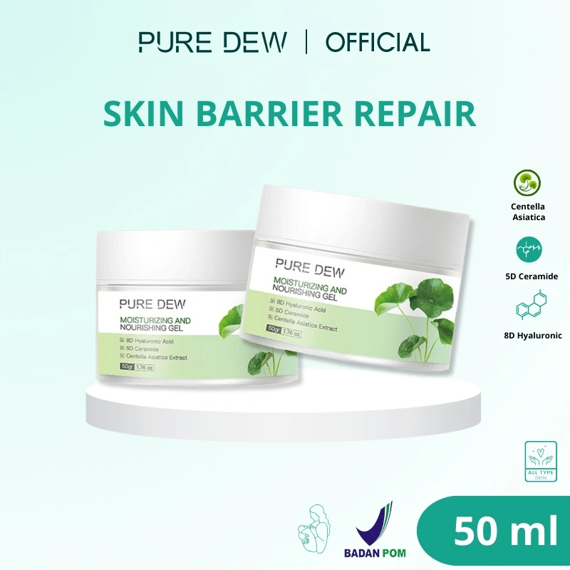 PURE DEW - 2PCS Deeply Moisturizer 5X Ceramide Skin Barrier Hyalucera Moisturize Gel 50g Centella Soothing Moisturizer Gel