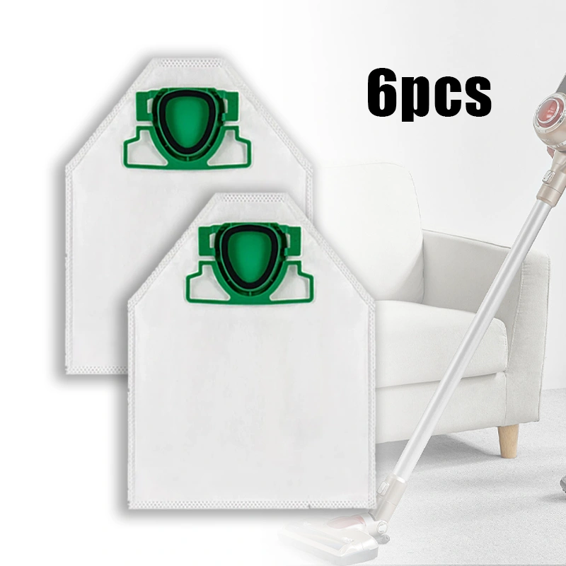 6pcs Kantong Debu Vorwerk vacuum cleaner Kobold Vorwerk Vk200 FP200 Universal Dust Bag Vacuum Cleaner Non Woven Dapat Dicuci Dust Filter Bag
