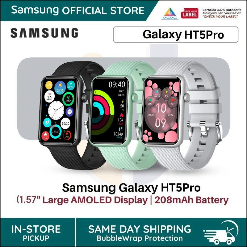 [BARU] Smasung HT5Pro | Smartband | Comfortable All-Day Wearing | Advanced Sleep Health Management | Up to Two-Week Battery Life | Smartwatch-like Display
