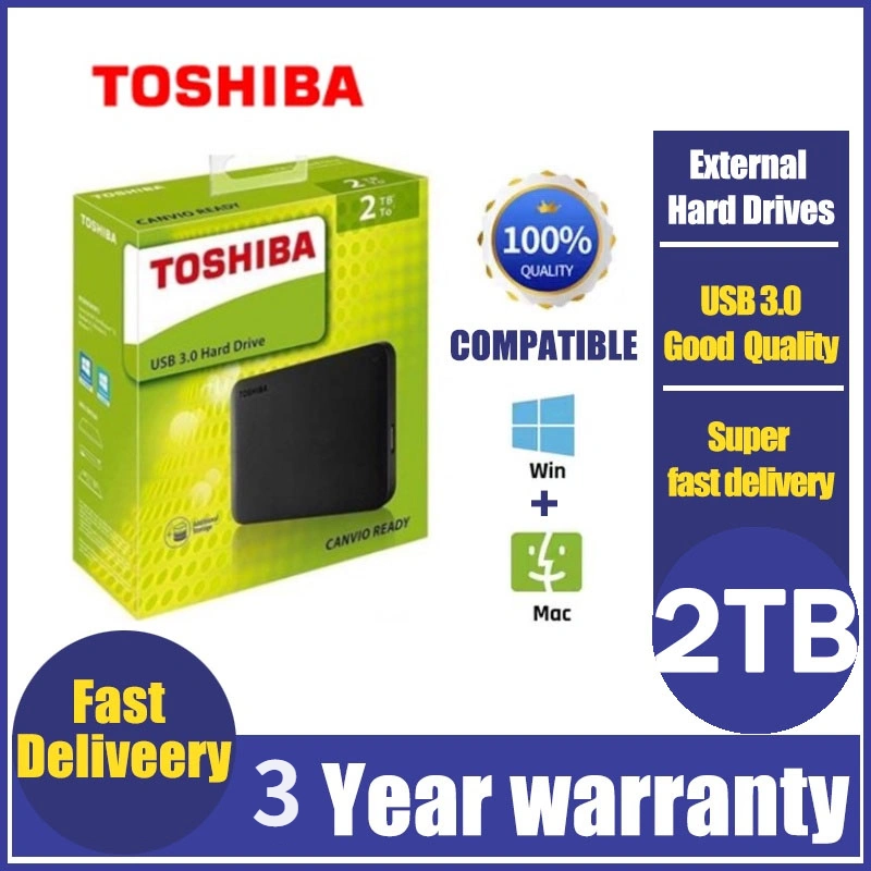 Toshiba 2TB 1TB Hardisk Eksternal 2.5" Portable Hardisk USB 3.0 HDD Untuk PC/Laptop ekternal hardisk