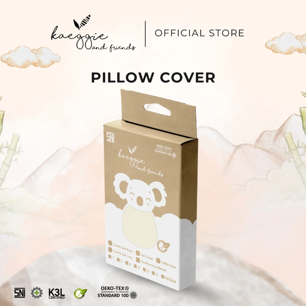 KAEGGIE - Kaeggie And Friends Series - Cover Pillow - Bantal Bayi Anak -Sarung Bantal