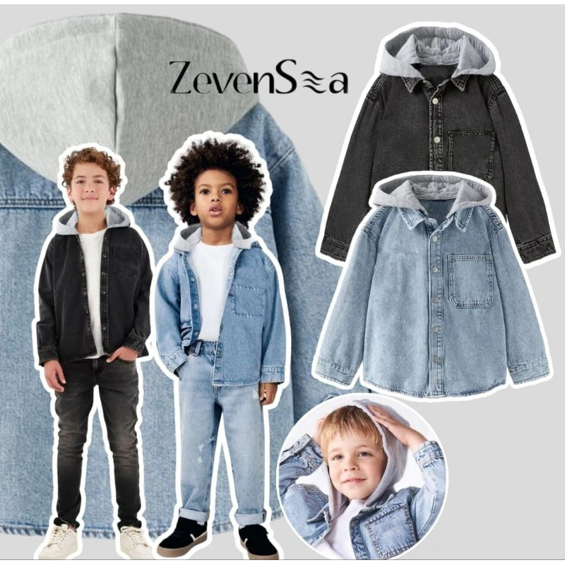 Jacket Zevensea Hodie anak unisex laki laki perempuan
