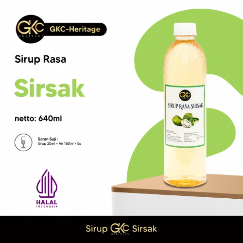 GKC Heritage Syrup Sirsak 640ml Sirup minuman