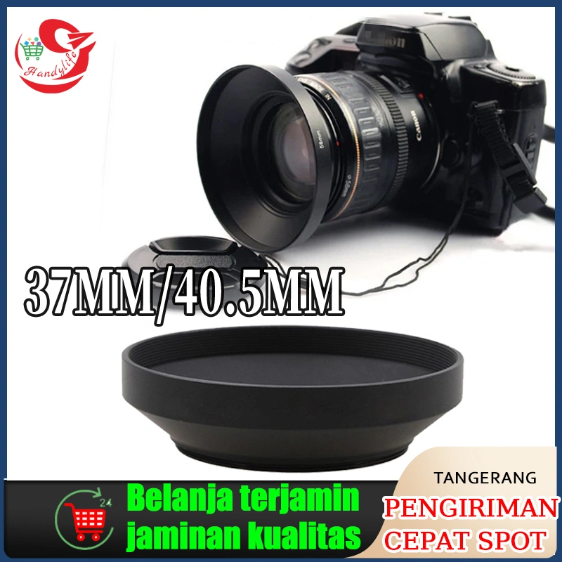 37mm/40.5mm Camera Metal Wide Angle Lens Hood Untuk Semua Lensa Kamera Dengan Drat Filter