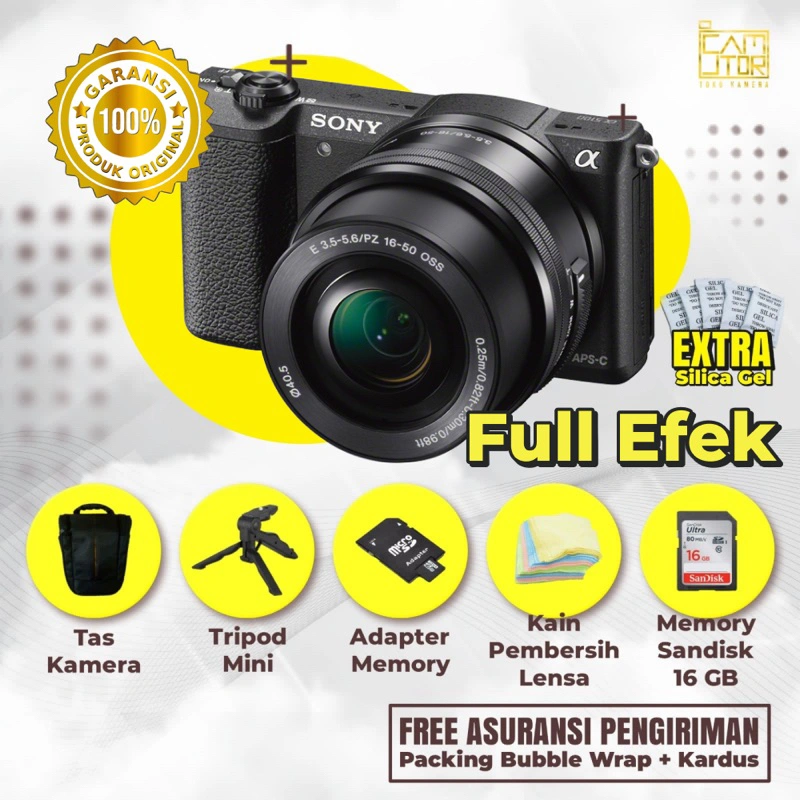 Sony A5100 Lensa Kit 16-50mm Oss termurah Bukan Sony A5000 A6000