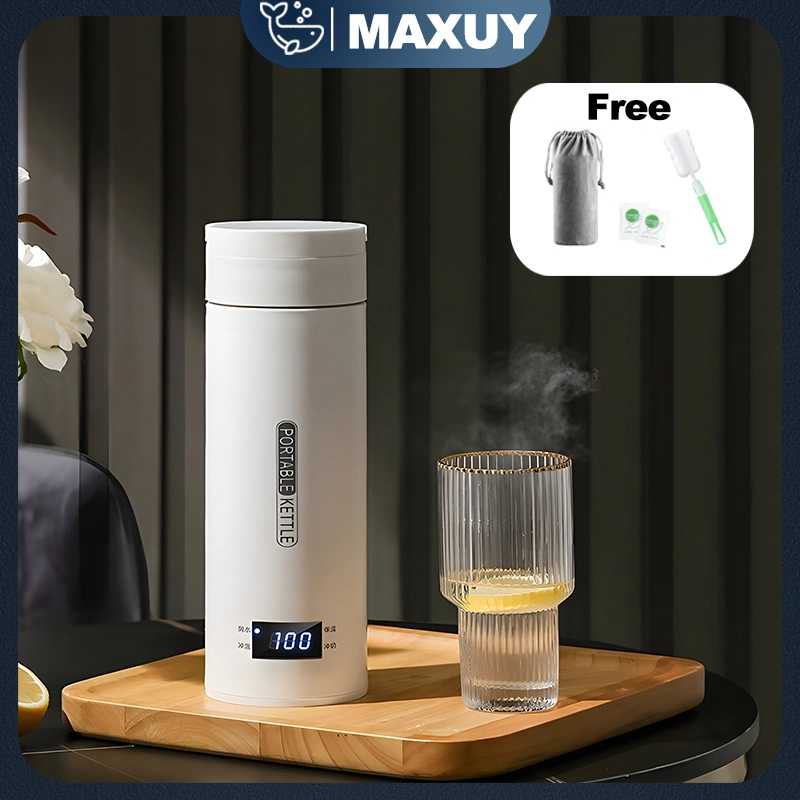 Pemanas Air Listrik Mobil Electric Thermos Kettle Portable 500 ml Portable Dengan Pemanas