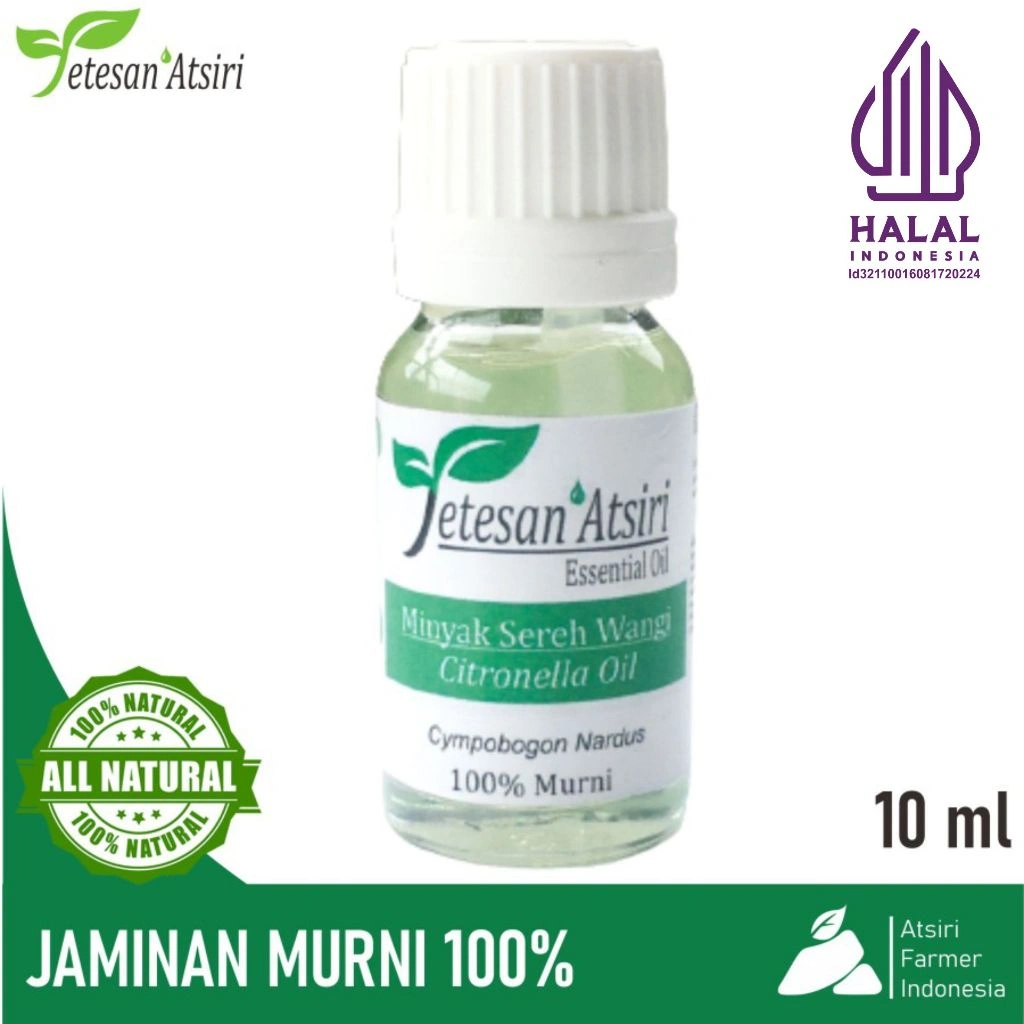 10 ml minyak atsiri sereh wangi minyak sereh wangi murni citronella oil citronella essential oil100%