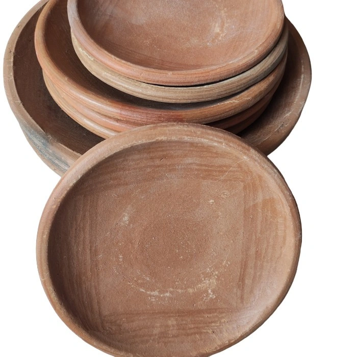 cobek tanah liat merah halus ukuran 20cm,24cm,30cm - 20cm