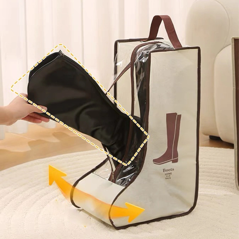 Boots Storage Long (Under Knee) / Tas Sepatu Boots Ukuran Betis Tahan Air Debu Transparan 48*28*20cm