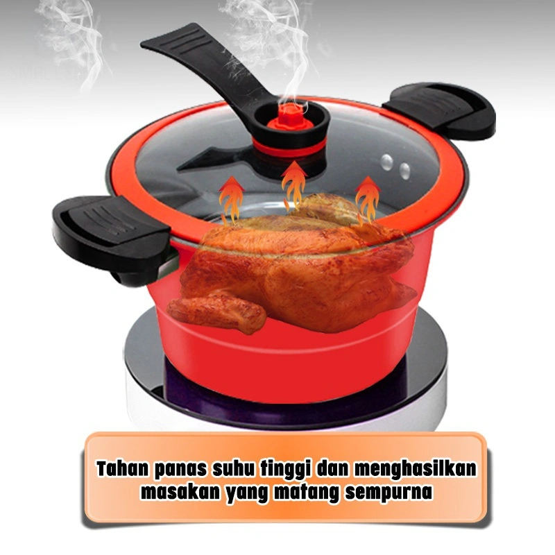 ZOWOKI Pressure Cooker Pot Steamer  3.5L Panci Presto Kukus