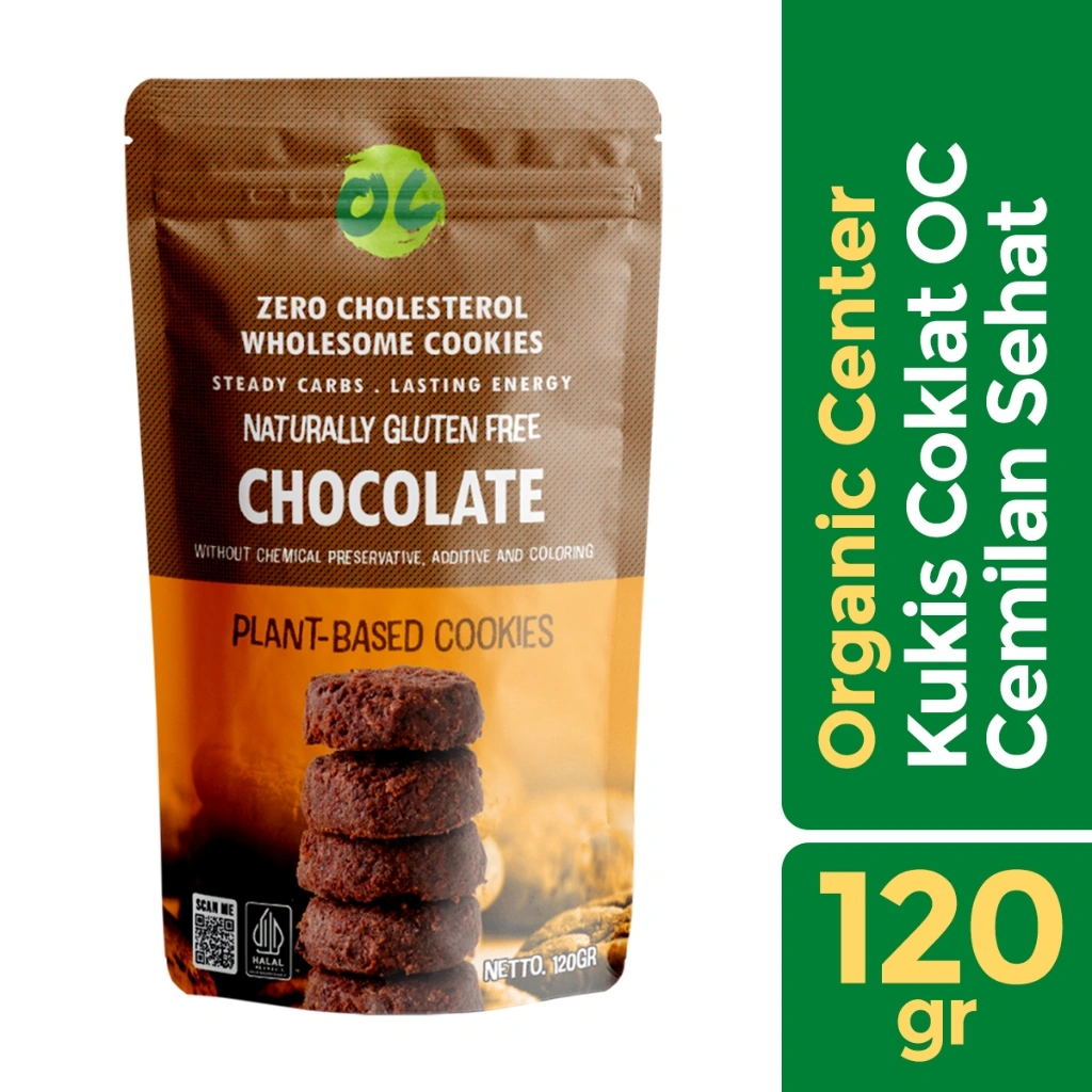 Organic Center - Cookies Choco G/F Vegan - Cemilan Sehat - Gluten Free