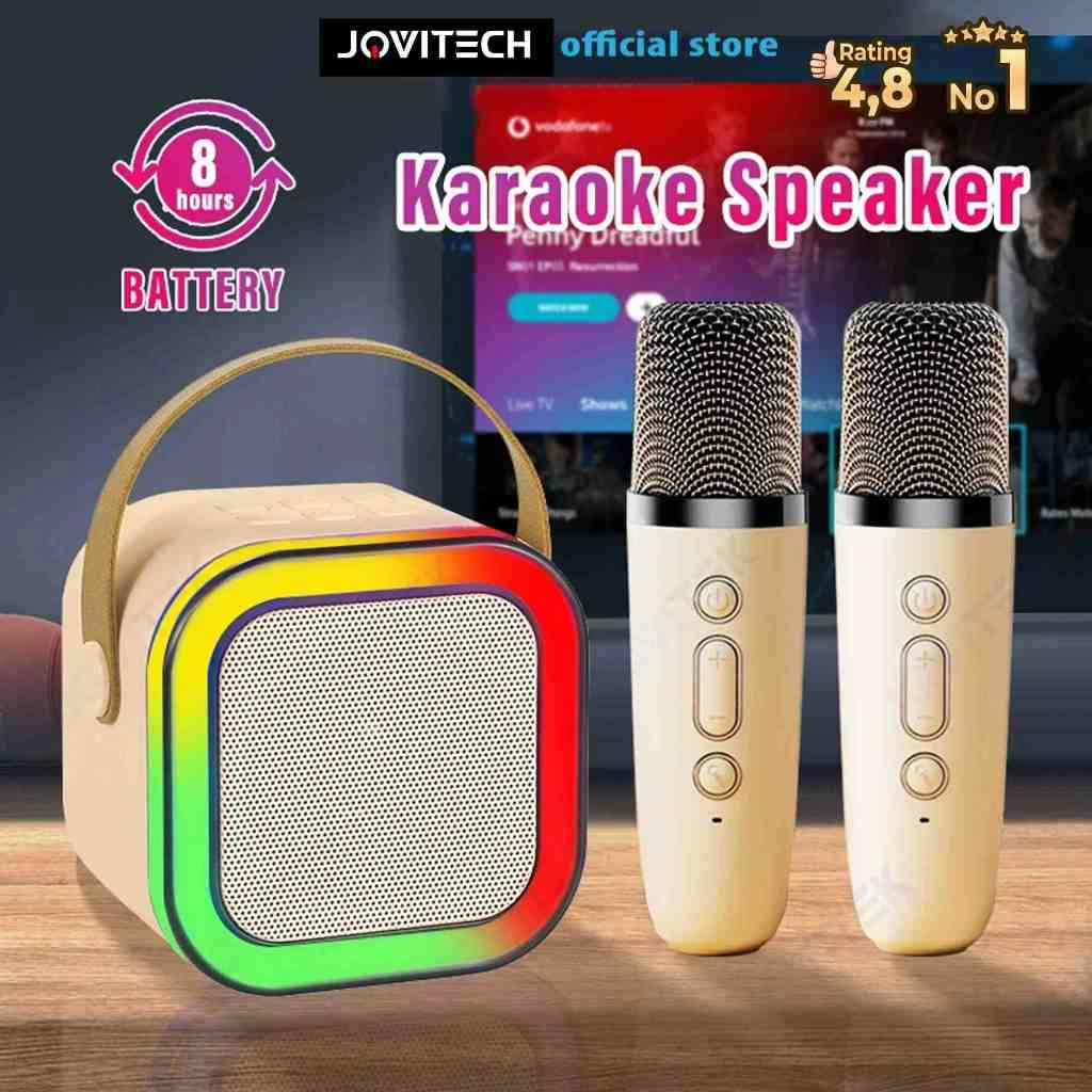 Jovitech Portable Microphone Karaoke Speaker Bluetooth K12 RGB Hi-Fi Sounds Full Bass Portable Wireless Karaoke - S51