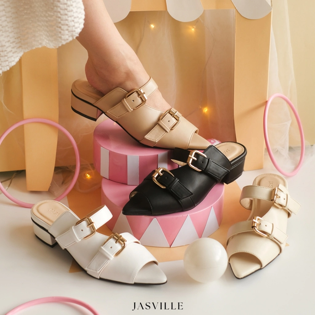 JASVILLE Crystal - 3cm Block Heels