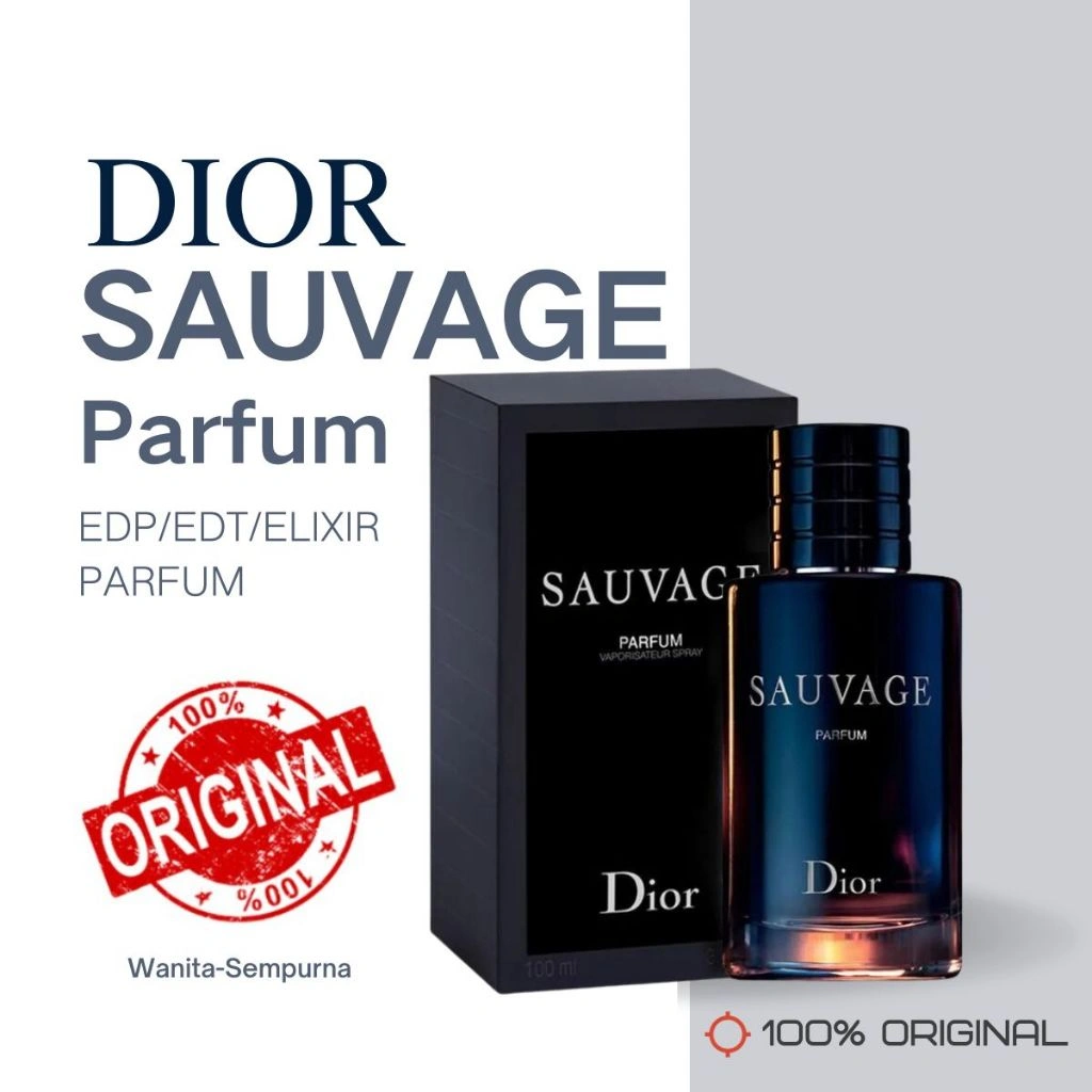 Dior Sauvage Eau de Parfum EDP 100ml/ Sauvage Eau De Toilette EDT 100ml/ Sauvage Elixir 60ml