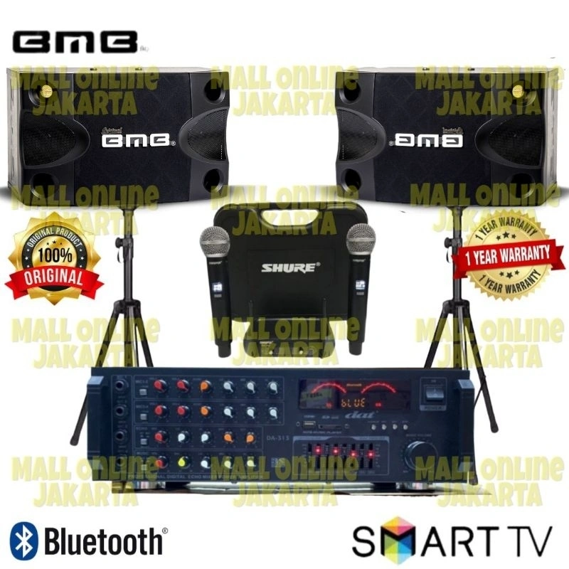 paket sound system bluetooth bmb original paketan karaoke home theater audio sistem 8 inch amplifier