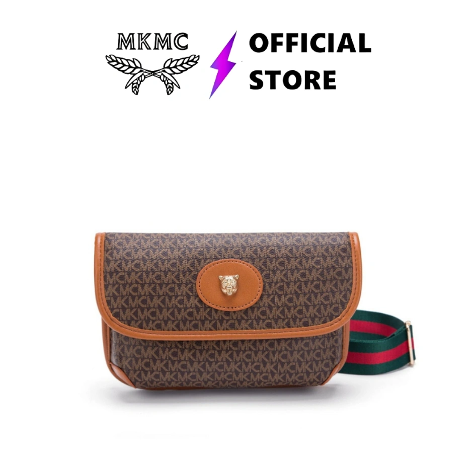 MKMC Tas Clutch Wanita Import Tas Selempang Wanita Mini Sling Bag Kulit Motif Multifungsi Crossbody Bag Resleting Pesta Kulit Pu Leather Handbag Monogram Aesthetic Kondangan Terbaru Korean Style Unisex COD