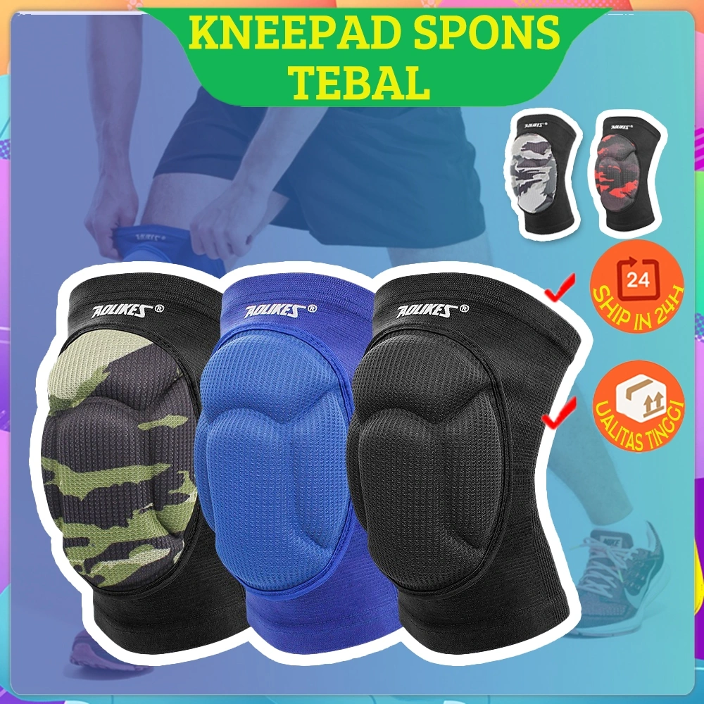 Aolikes Knee Pad / Decker Lutut / Volleyball Basket Tennis Futsal Kneepad - ORIGINAL ( SEPASANG )