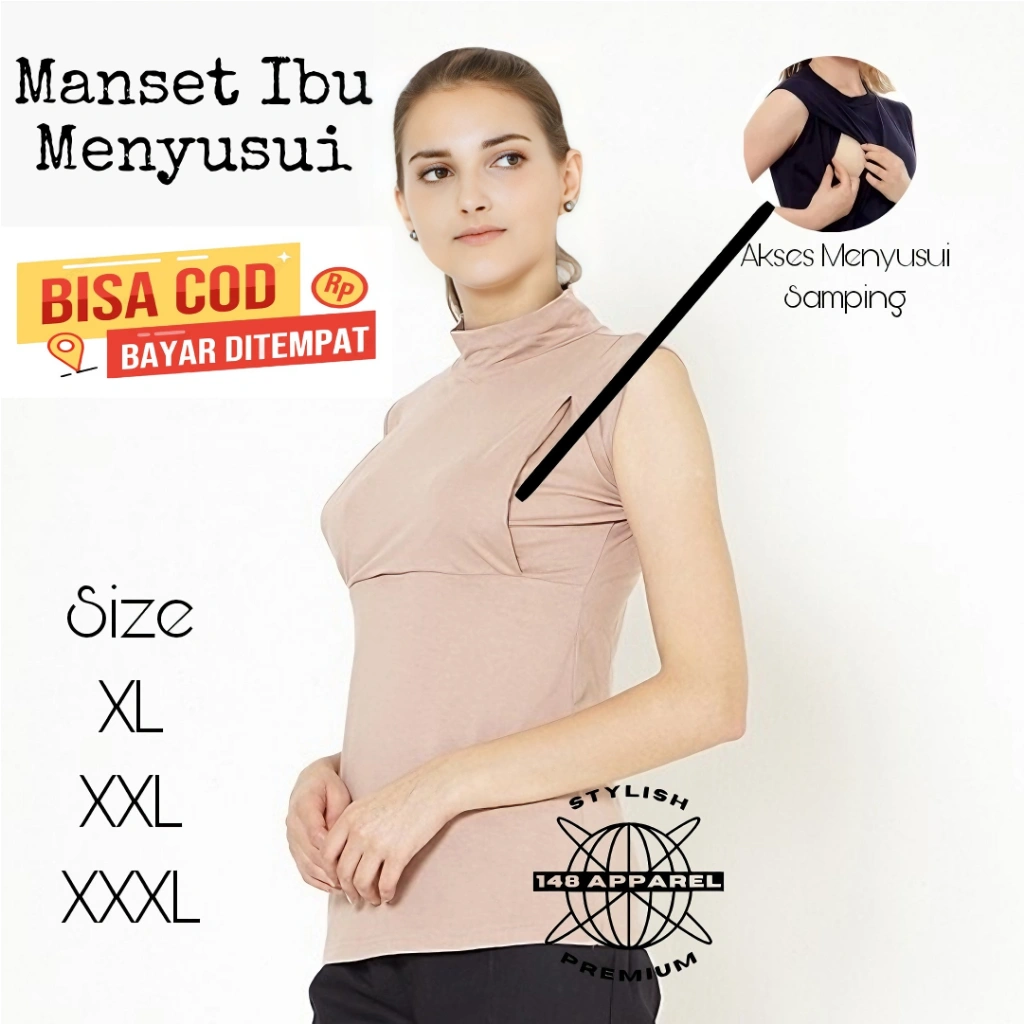 Baju Manset Ibu Menyusui Busui Lekbong Bahan Spandex Rayon Premium