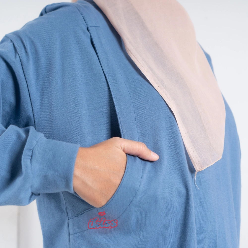 Kaos Busui Friendly Lengan Panjang Oversize Polos Baju Busui Polos Basic Oversized Hijab Friendly