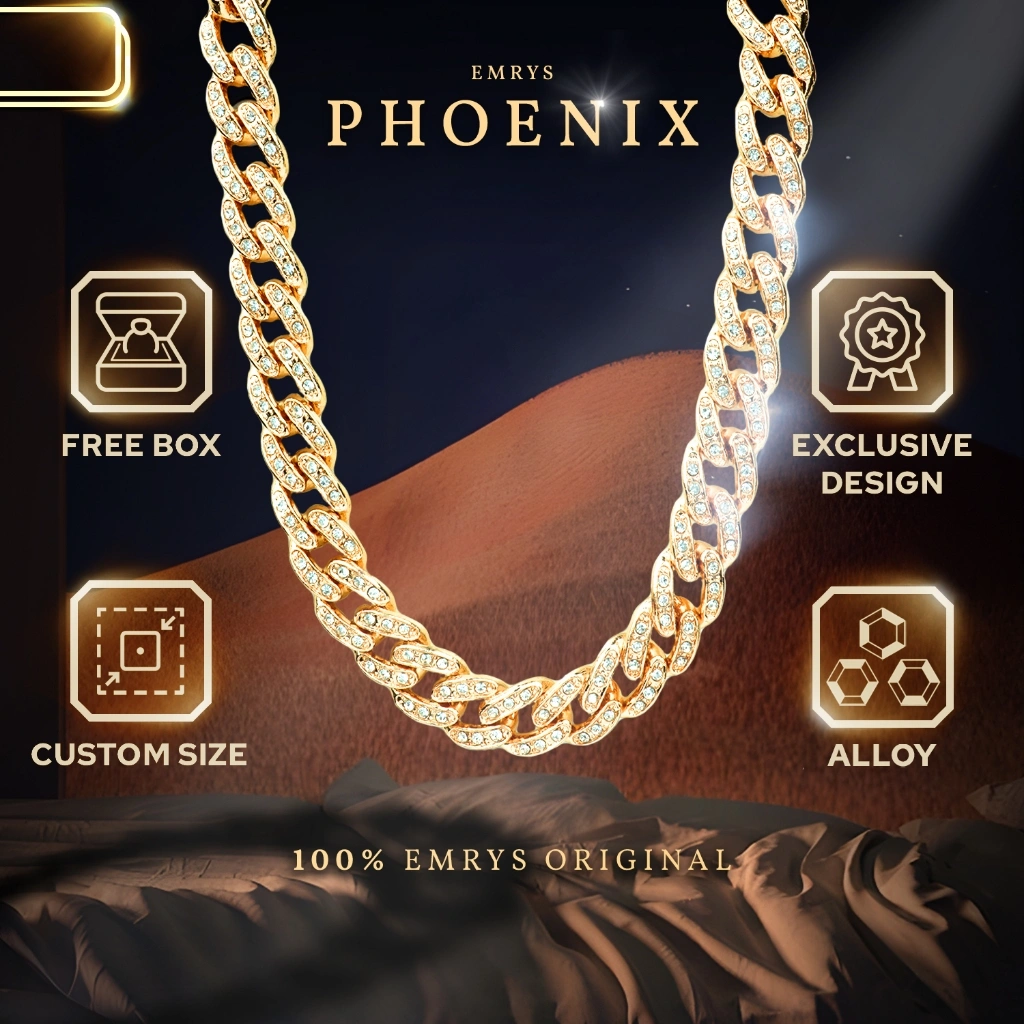 BUY 1 FREE 2 GIFT Emrys Necklace PHOENIX Kalung Rantai Alloy Pria dan Wanita