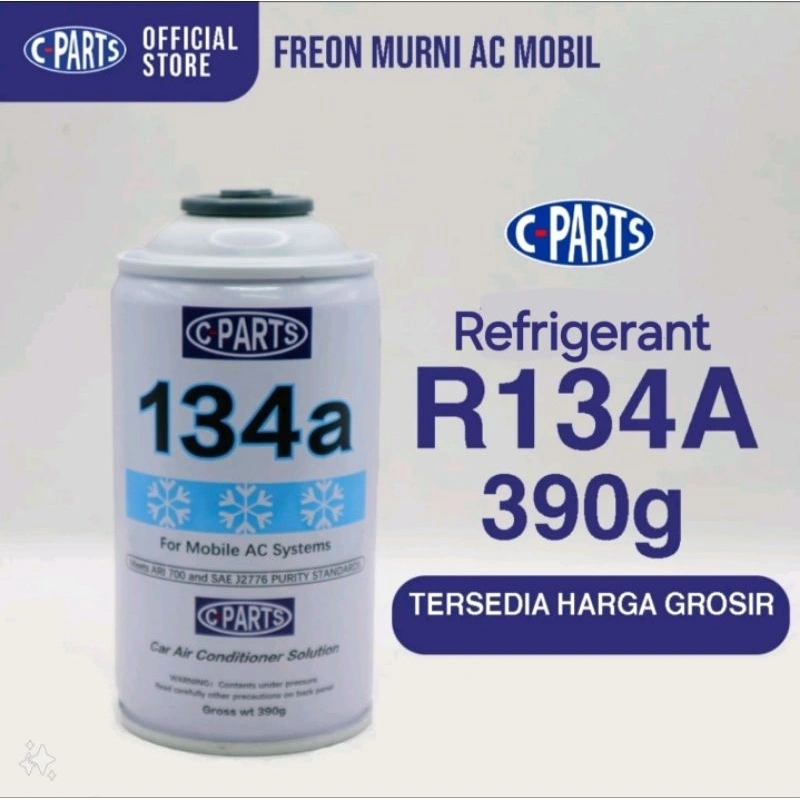 Refrigerant R134a CPARTS 390Gr Refrigerant Murni Pendingin AC Mobil dan Ruangan