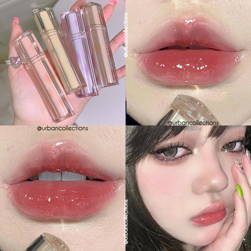 Cappuvini Ice Tea Mirror Lip Gloss Glass Lipgloss Ice Lipstick Mirror Lip Glaze Water Lip Gloss Transparant Korean Lipstick Glossy Lip Gloss