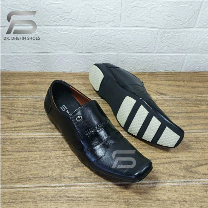 Dhefin79 sepatu pentopel kulit pria model dinas bisnis formal