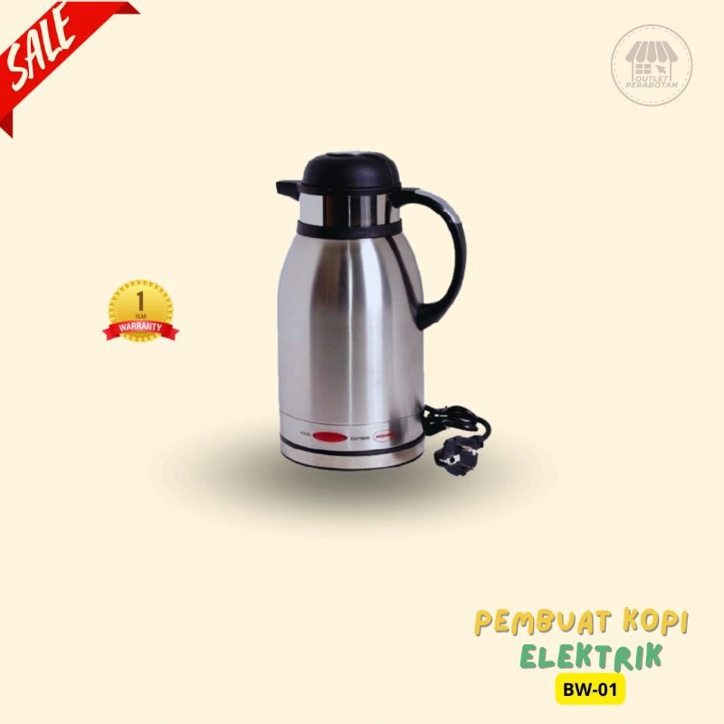Electric Kettle Akebonno daya 650w kapasitas 1,5L BW-01