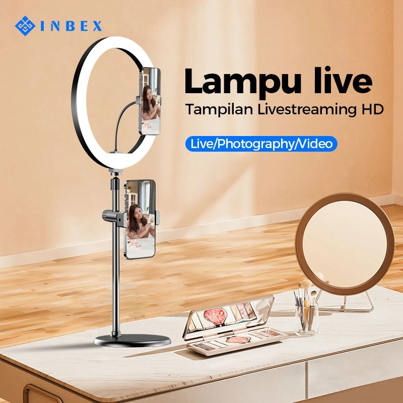 INBEX Ring Light Desktop Lighting Kontent Livestreaming Lampu Studio Make up Lighting Mini