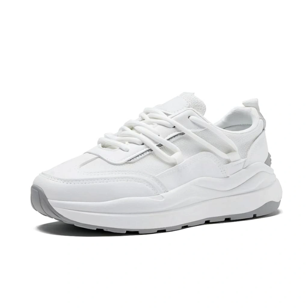 Meisyera_Official Sepatu Kets Wanita Putih Snekaers Casual Sepatu Sporty Korea Style Sepatu Wanita Motif Sepatu Cewek Olahraga Shoe White Trendy WR378