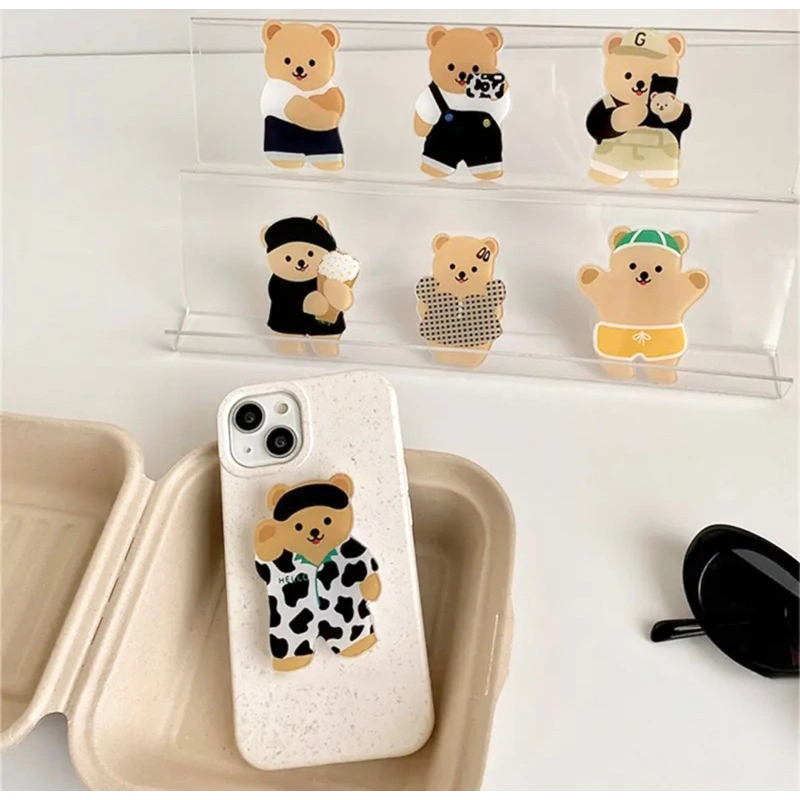 LITTLE DAISY |  New Arrival Bear Edition Griptok / Korean Style Phone Holder / Pop Socket Aesthetic / Griptok Premium Quality