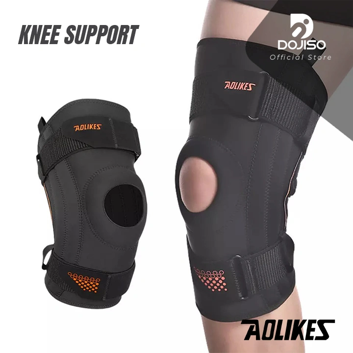 Knee Support Aolikes 7902 Deker Pelindung Lutut Kneepad Olahraga Running Fitness Gym