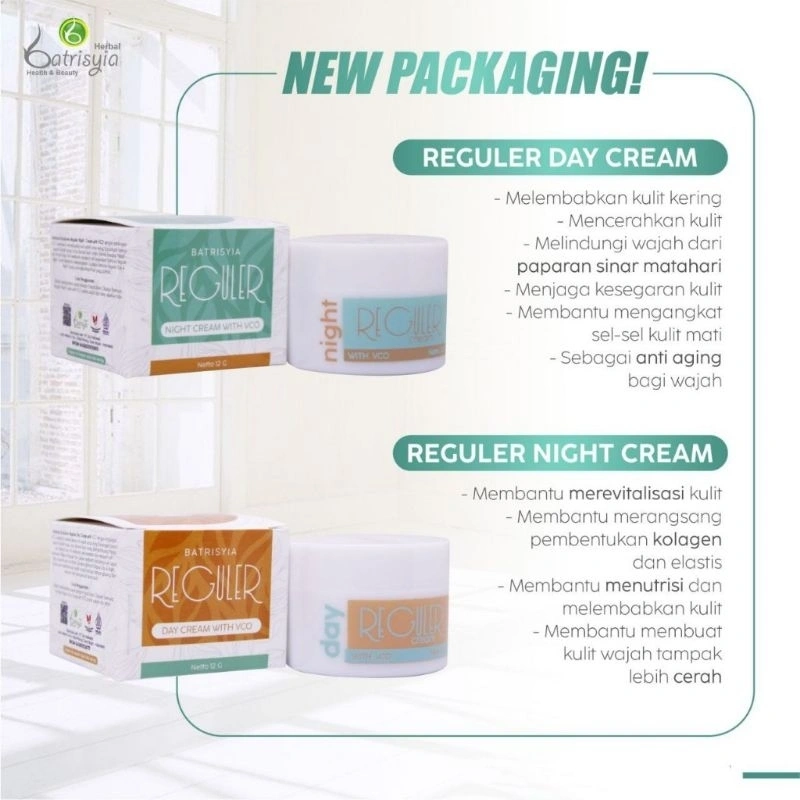 Batrisyia Reguler Cream With VCO | Day & Night
