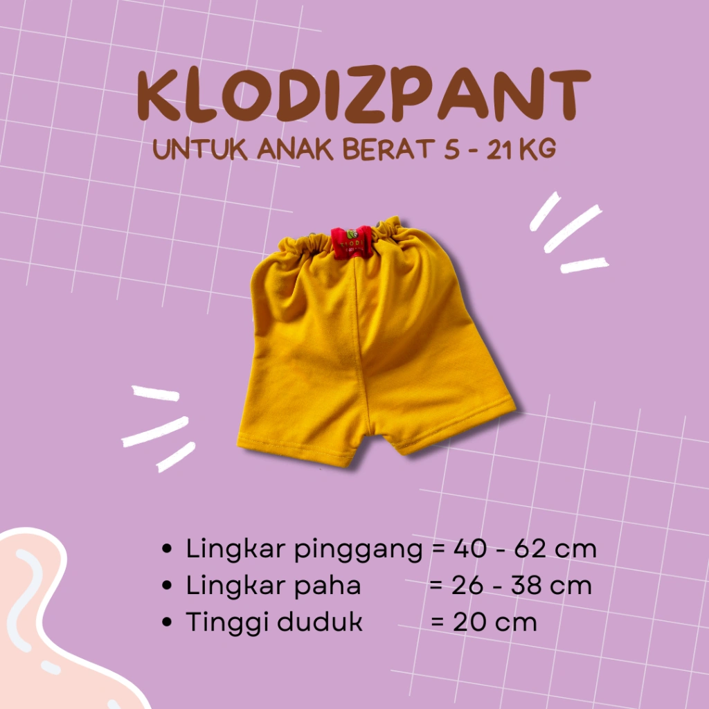 POPOK KAIN CLODI DAN CELANA TERJAHIT MENYATU LEBIH PRAKTIS KLODIZPANT