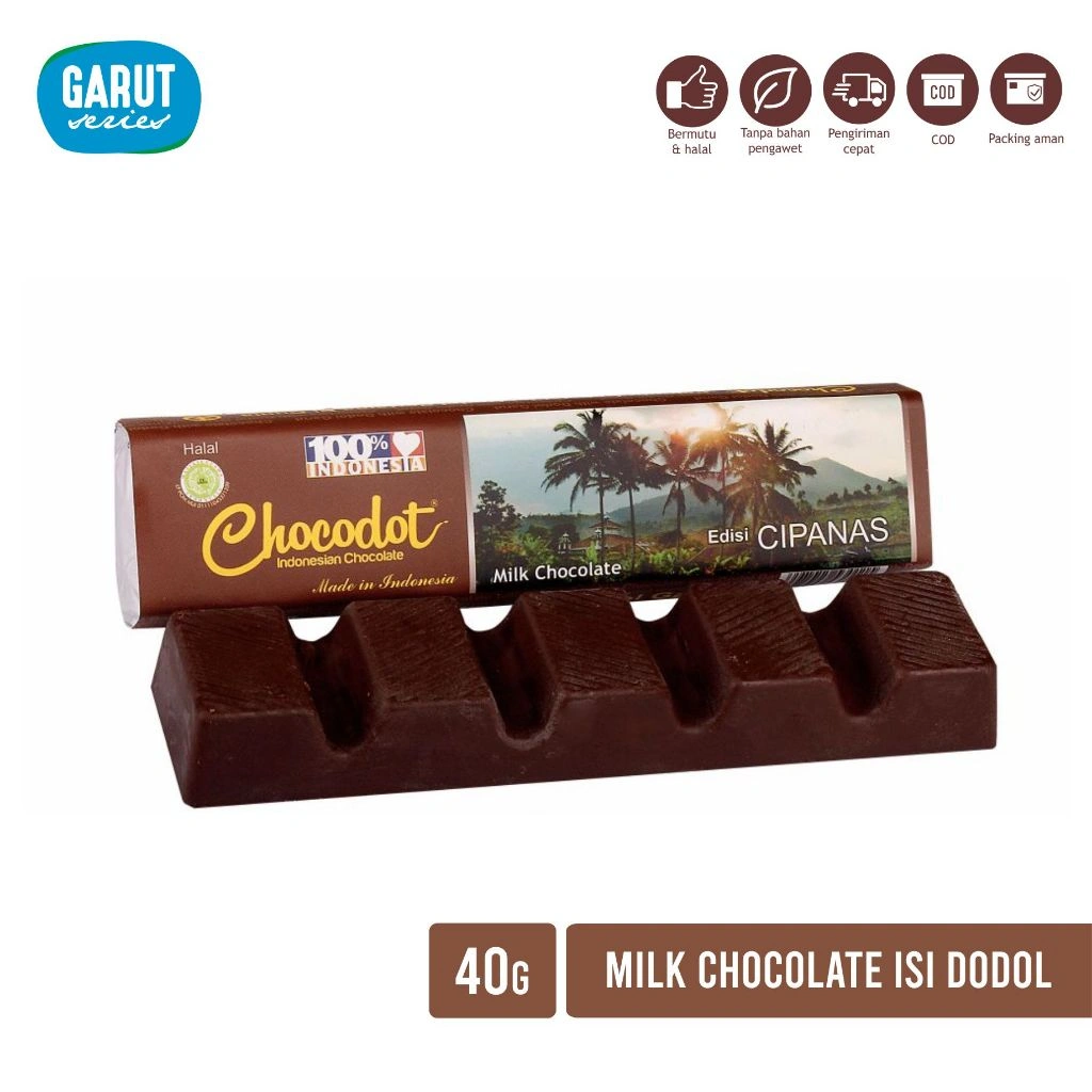 Coklat Chocodot Cipanas Series Milk 40g