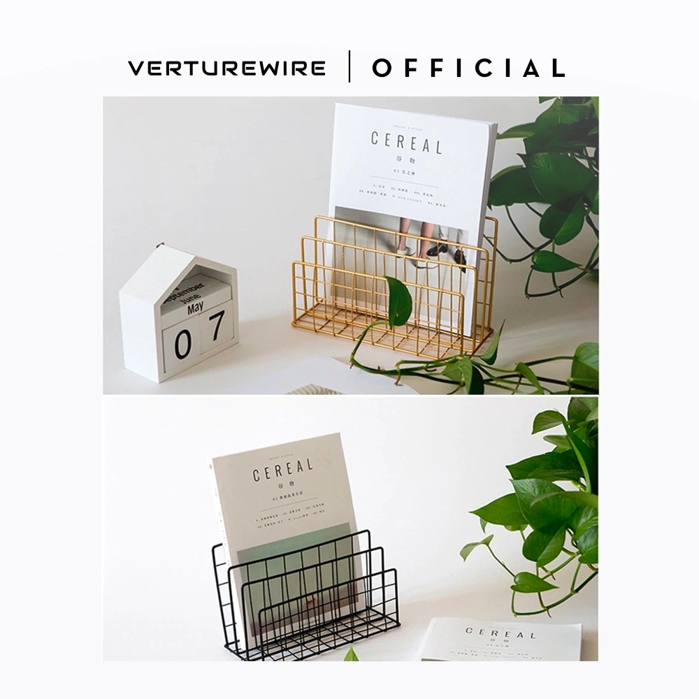 Verturewire Penyangga / Tempat Buku Minimalis - Square Bookshelf