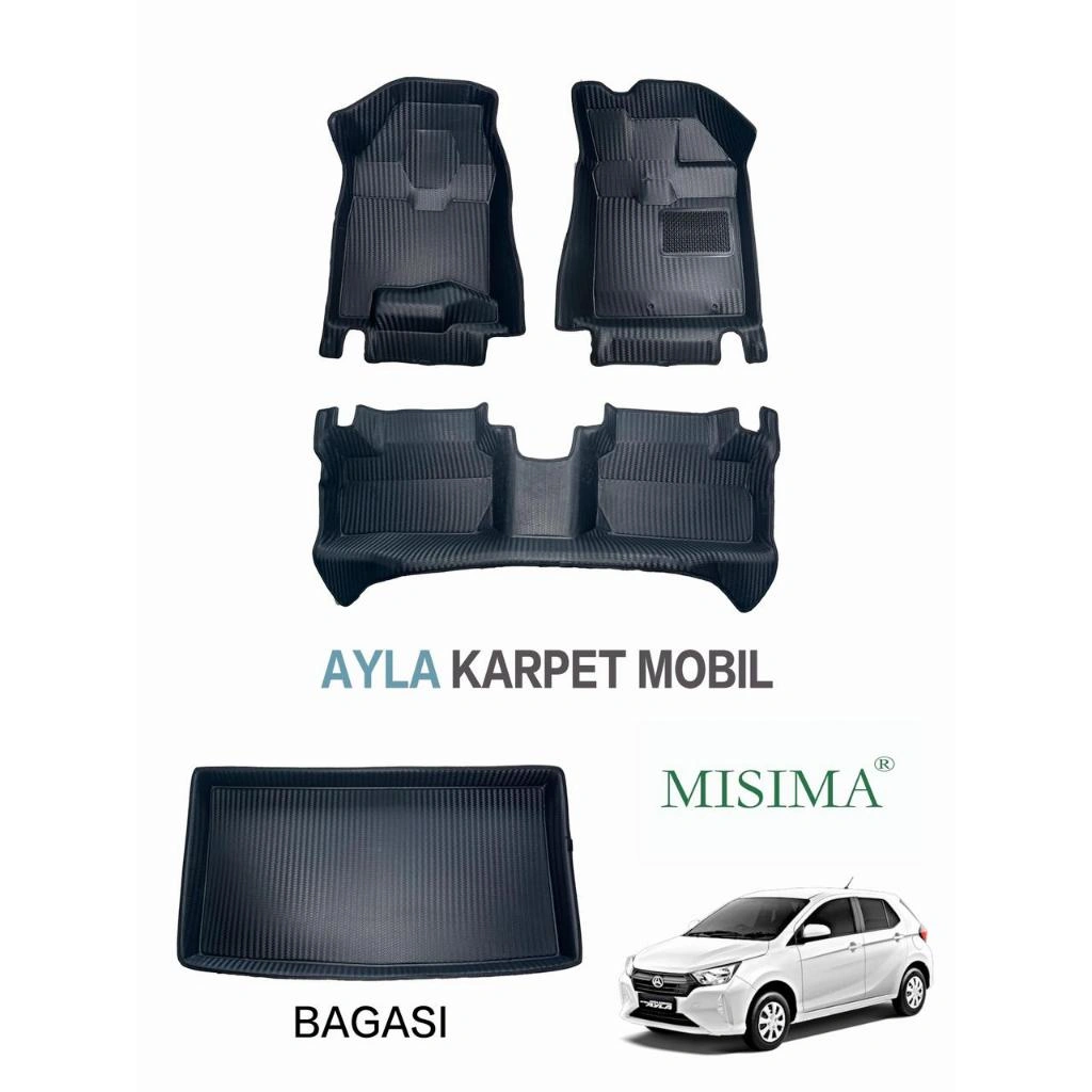 Karpet Mobil 5D MISIMA Daihatsu Ayla/Agya 2023-2025– Anti Slip & Anti Air | Interior Premium