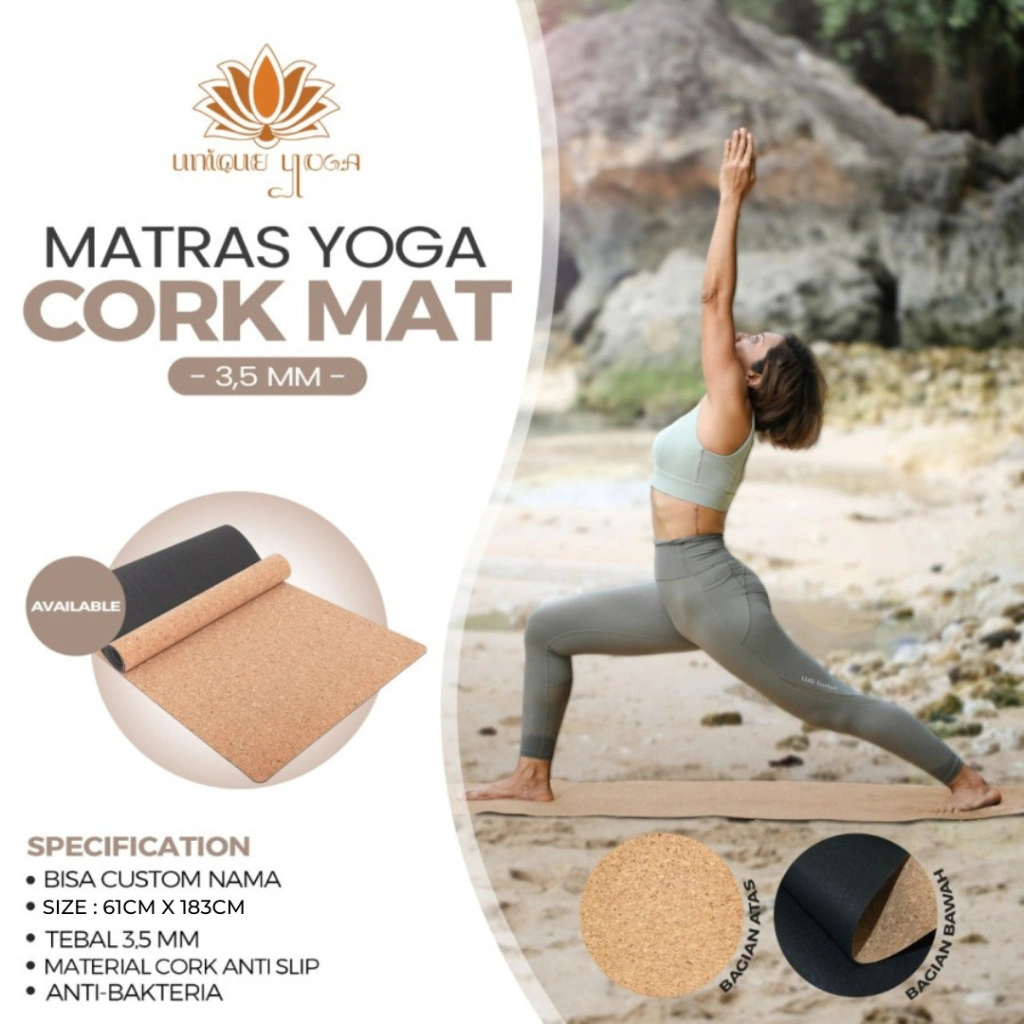 Matras Yoga ECO Friendly Cork Rubber Motif Polos