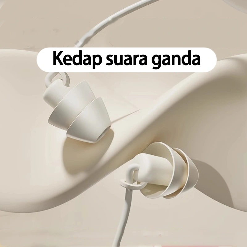 Earphone  Stereo in-Ear Bass Music Earphone Tidur Telfon Headset Mic Wired Earphone