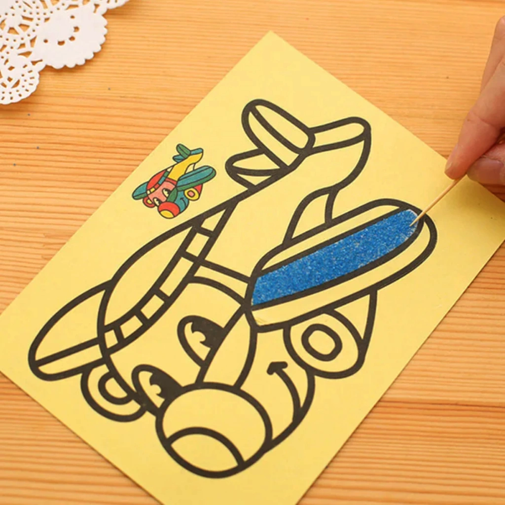 DIY Sand Art Medium - Mewarnai Lukisan Pasir Warna Sedang - Mainan Edukasi Anak