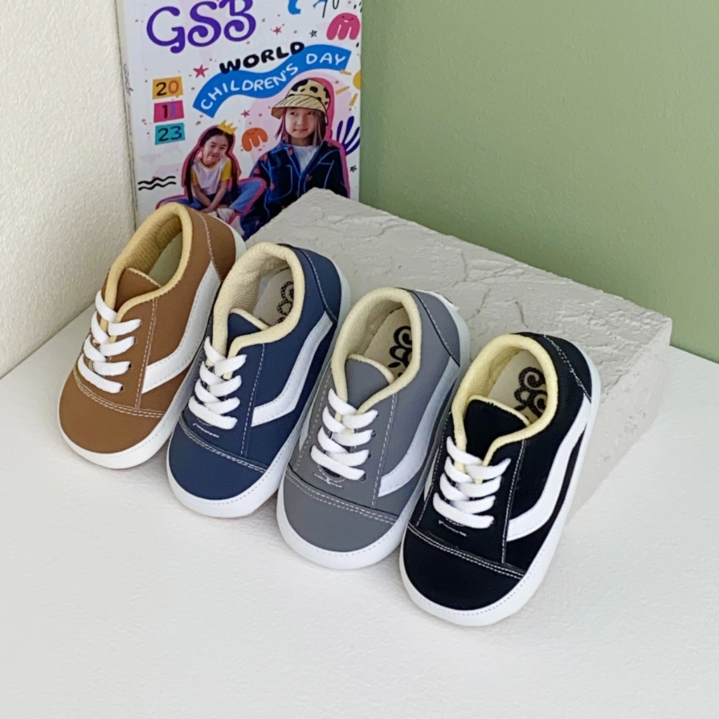 prewalker sepatu bayi laki laki perempuan umur 2-12 bulan model Fans Classic Terbaru Ringan & Empuk