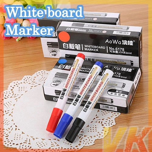 Spidol Whiteboard 1pcs - Hitam, Biru, Merah | Dapat Dihapus Mudah