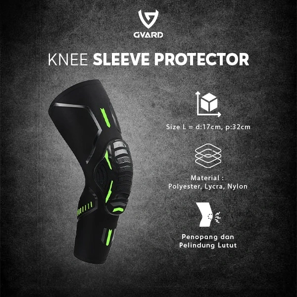 GVARD New Knee Sleeve Protector Pelindung Lutut Perlengkapan Fitness Knee Support Knee Pad Pelindung Lutut Deker
