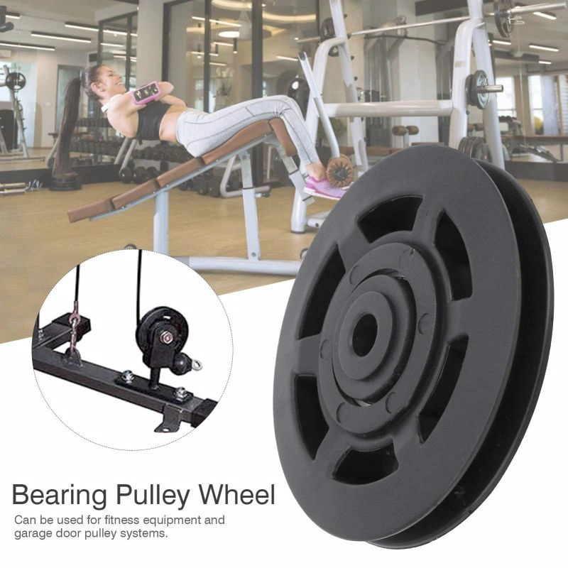 Roda Katrol Bearing Peralatan Gym 100mm / Pulley Home Gym Universal / Pulley Bearing Nylon Untuk Fitness Equipment
